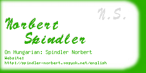 norbert spindler business card